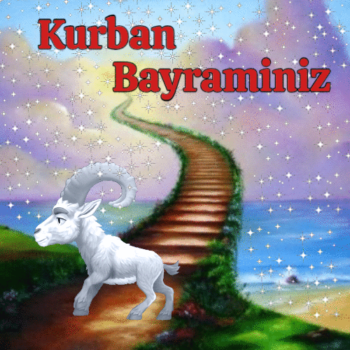 Kurban Bayraminiz анимированная гиф открытка скачать